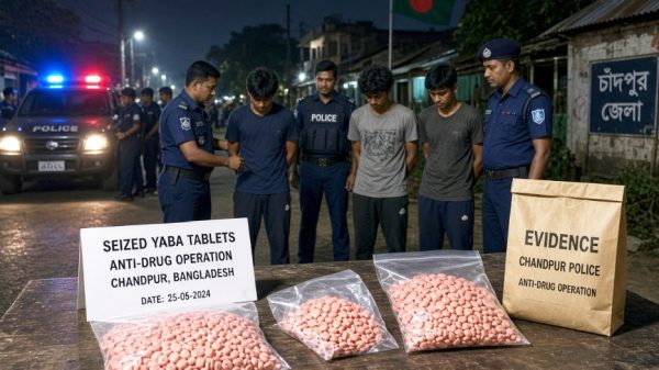 চাঁদপুরে ১২ মাদক কারবারি ও ২২ কিশোর গ্যাং সদস্য আটক